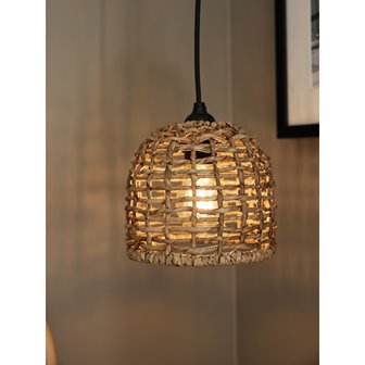 Mała wiklinowa lampa wisząca Cebu mini 17cm